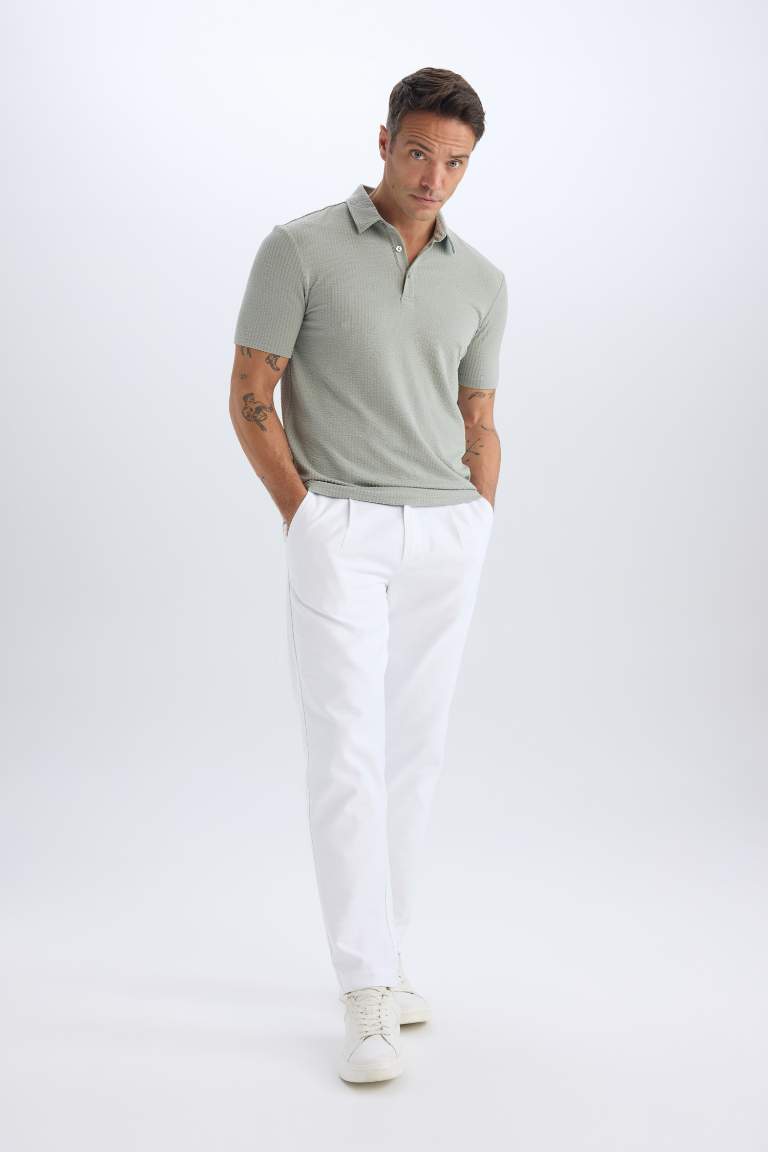 Slim Fit Short Sleeve Polo T-Shirt