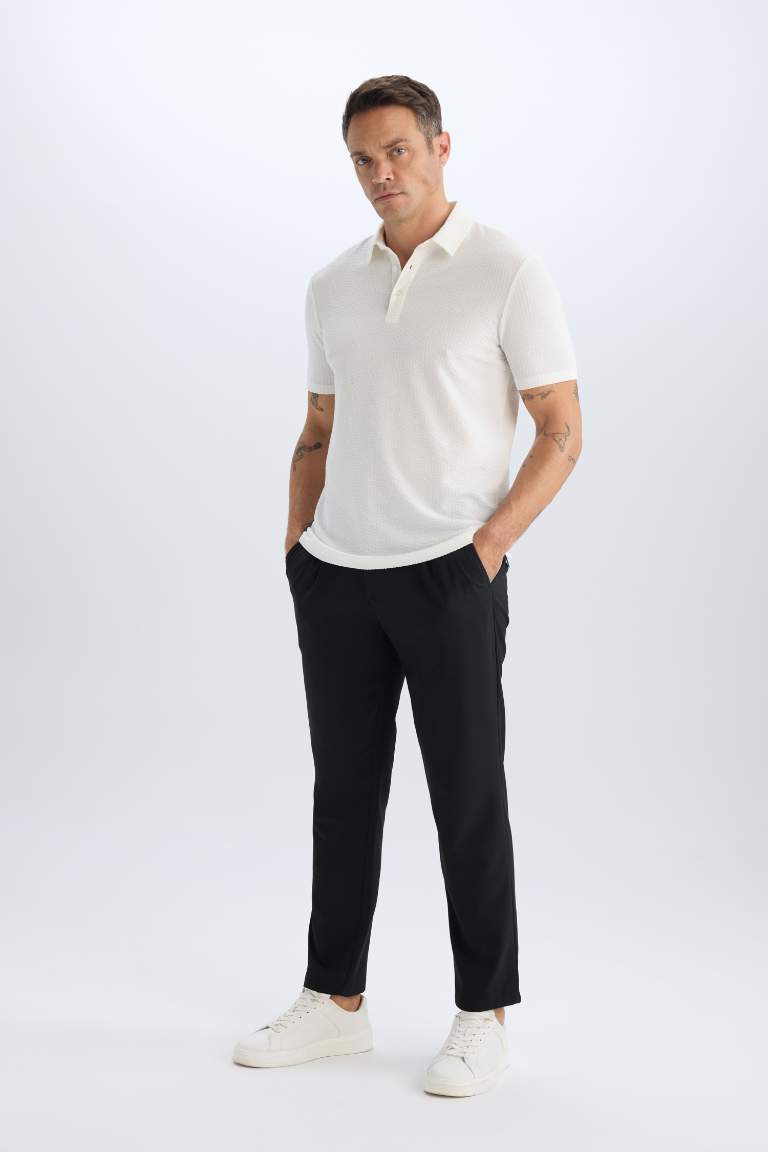 Slim Fit Short Sleeve Polo T-Shirt