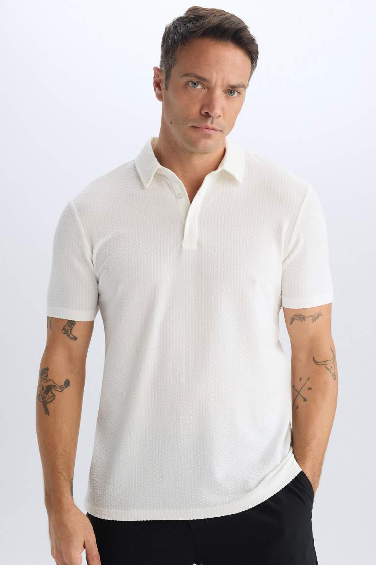 Slim Fit Short Sleeve Polo T-Shirt