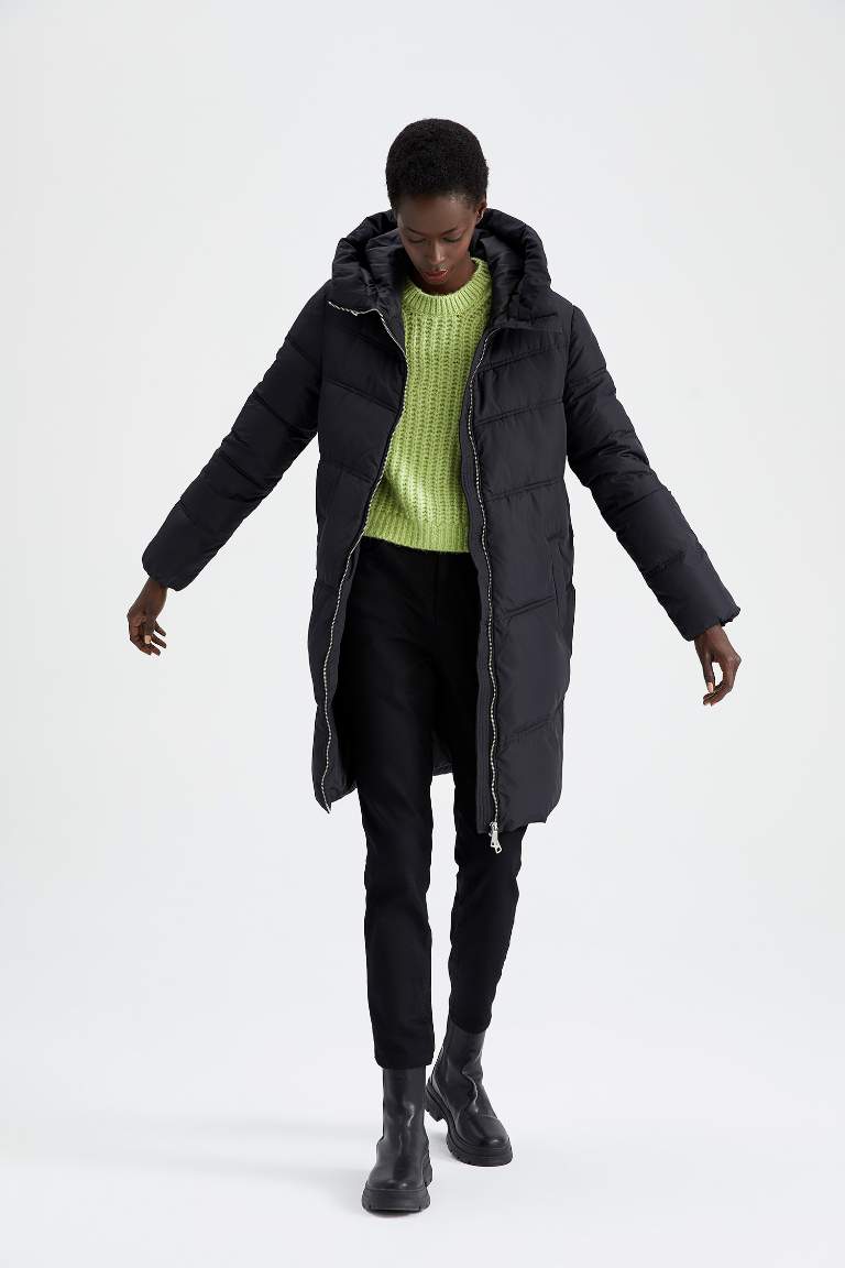 Relax Fit Kapüşonlu Parka