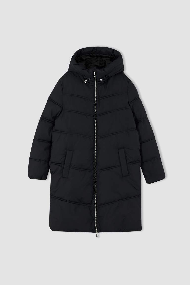 Relax Fit Kapüşonlu Parka