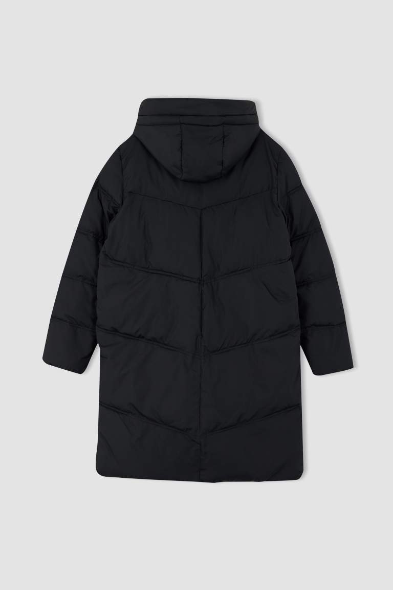 Relax Fit Kapüşonlu Parka