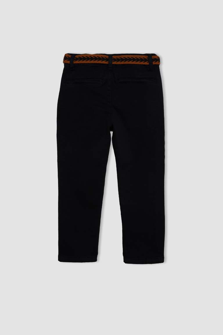 Boy Straight Leg Gabardine Trousers