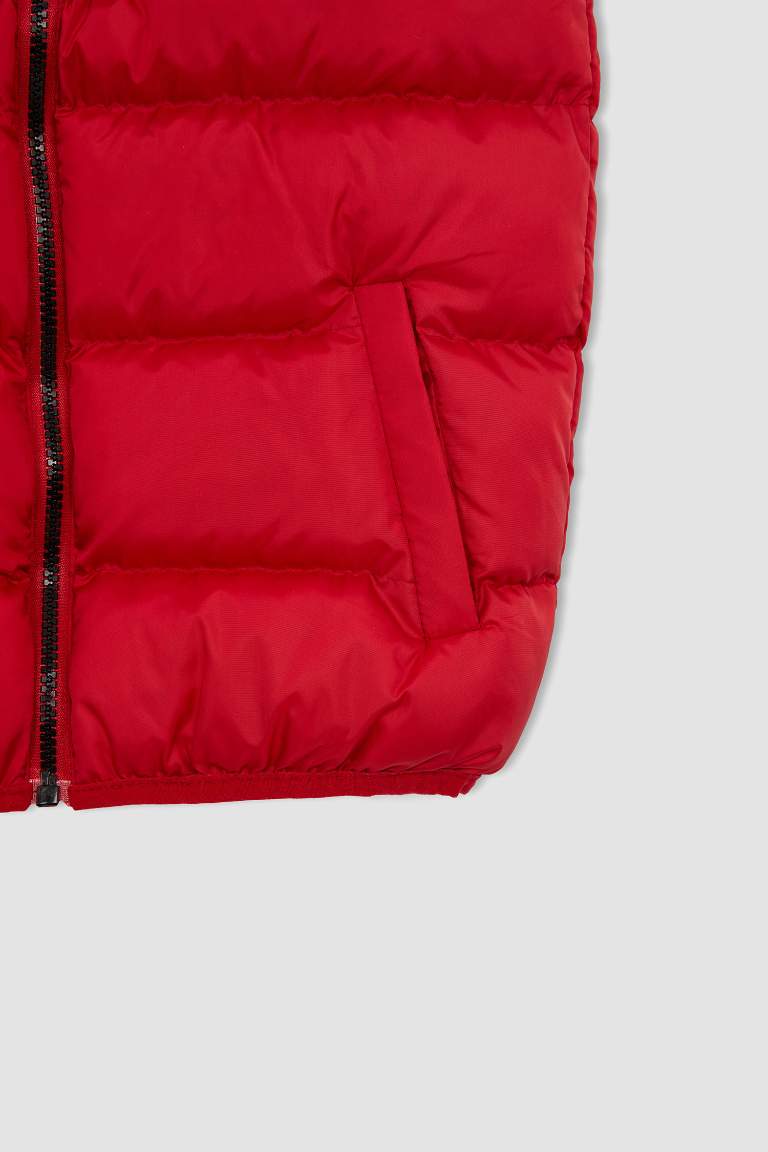 Boy Basic Hooded Padded Gilet