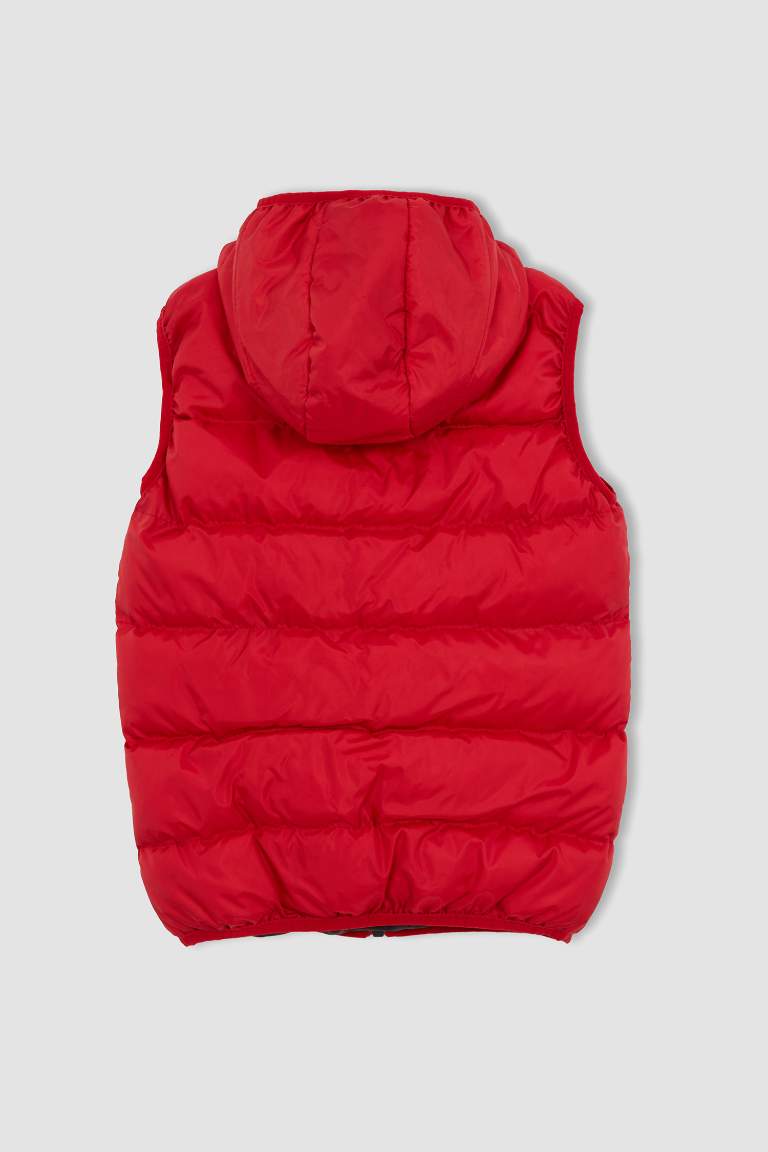 Boy Basic Hooded Padded Gilet