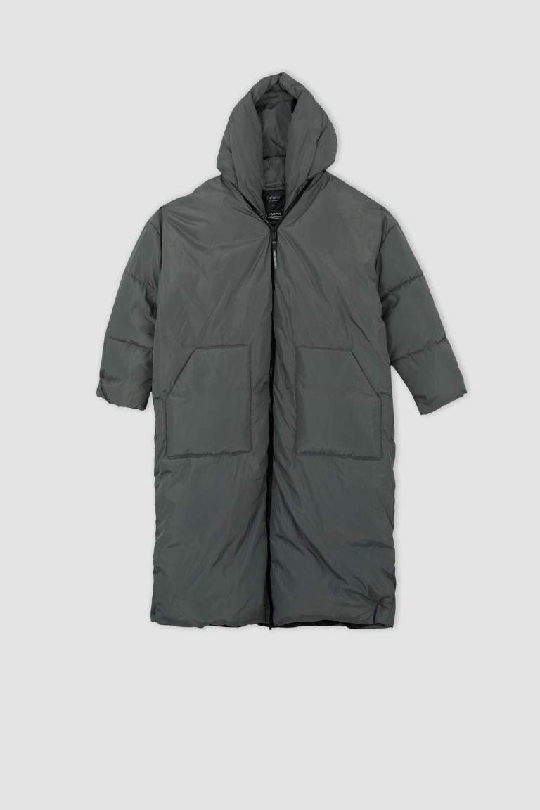 Relax Fit Kapüşonlu Parka