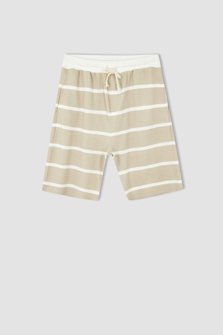 Comfort Fit Striped Shorts