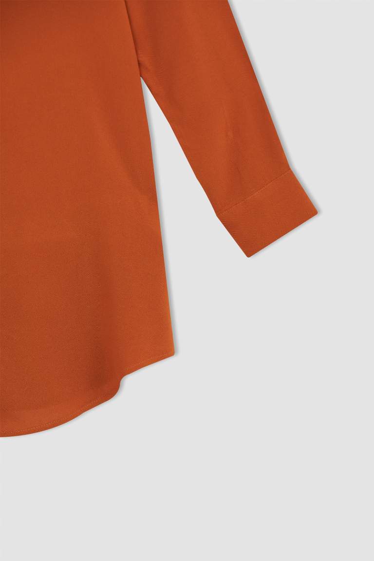 Regular Fit Uzun Kollu Gömlek Tunik