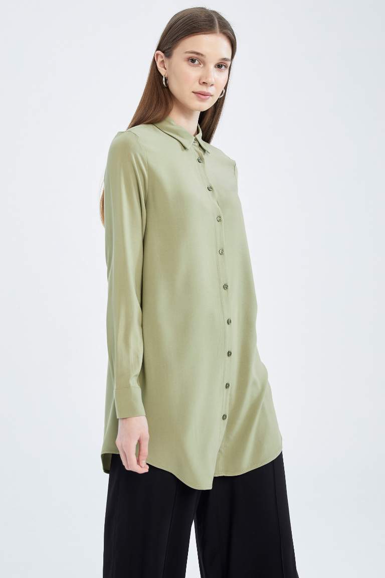 Regular Fit Long Sleeve Shirt Tunic