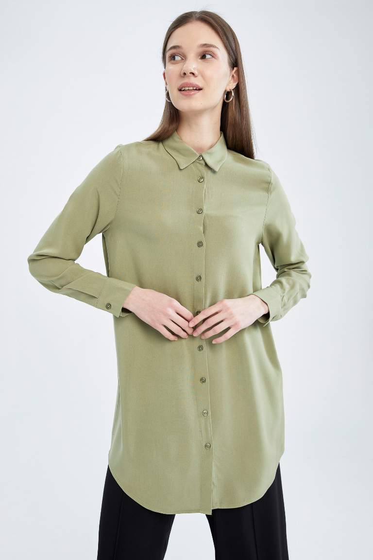 Regular Fit Long Sleeve Shirt Tunic