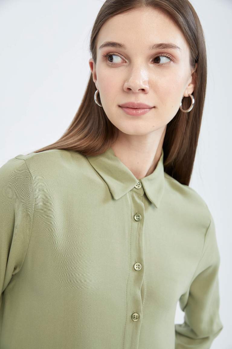 Regular Fit Long Sleeve Shirt Tunic