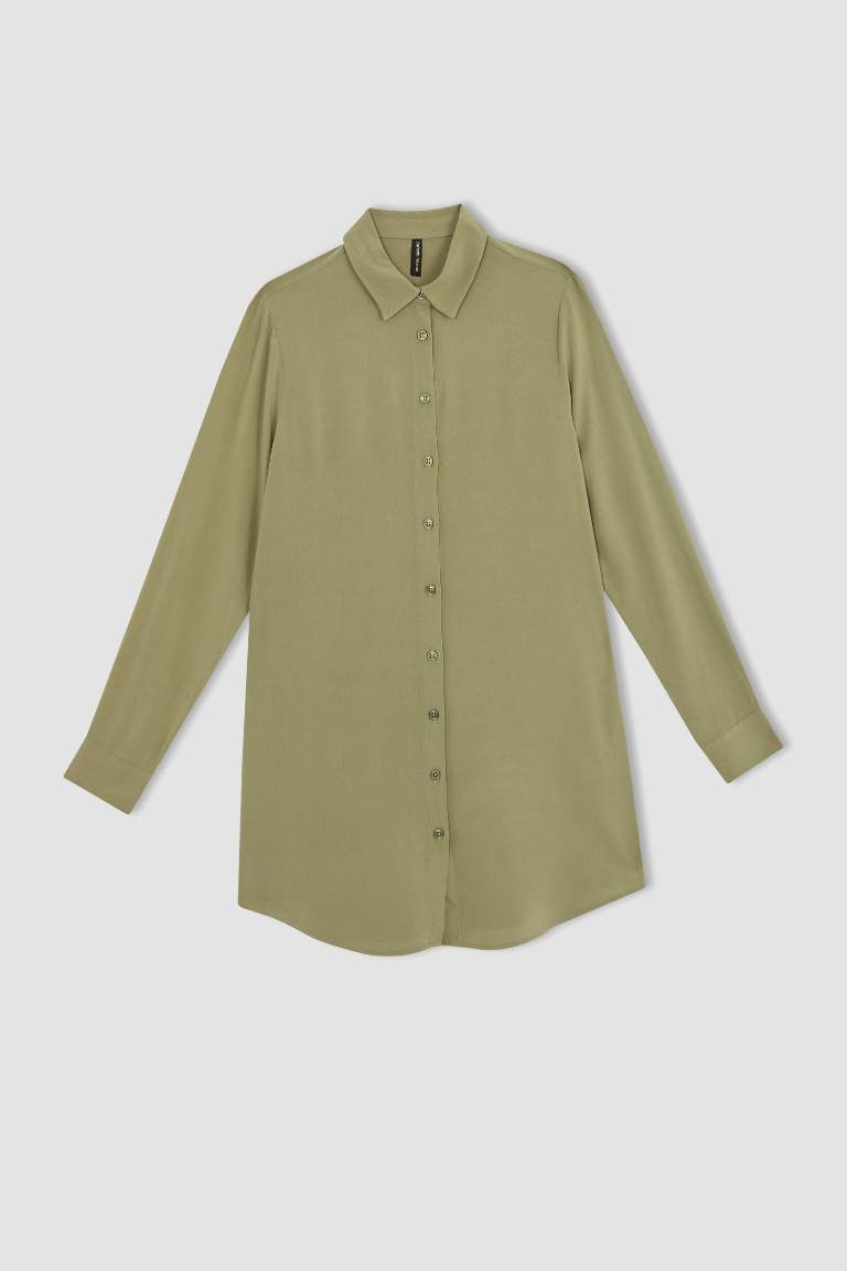 Regular Fit Long Sleeve Shirt Tunic