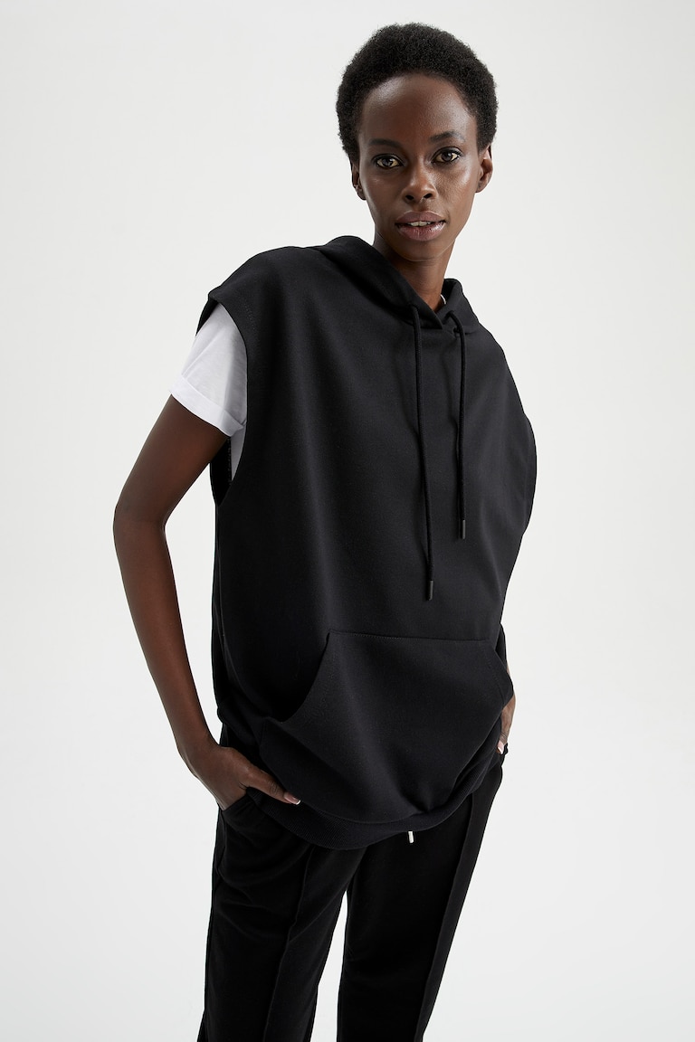 Geographical Norway Gladys - Sweat Capuche Femme Poches Kangourou Pull Casual Chaud