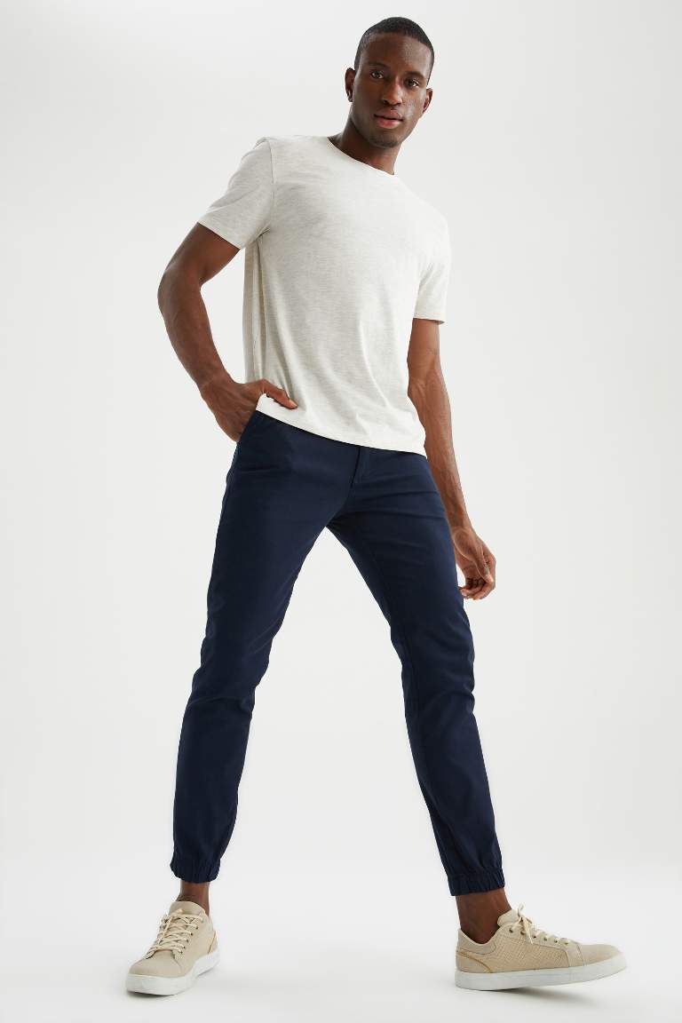 Beli Lastikli ve Bağcıklı Jogger Pantolon