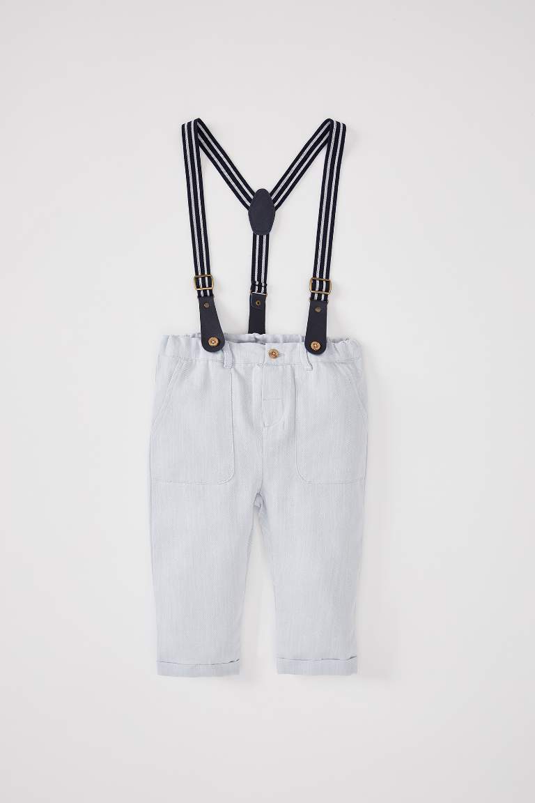 Baby Boy Regular Fit Trousers With Suspenders