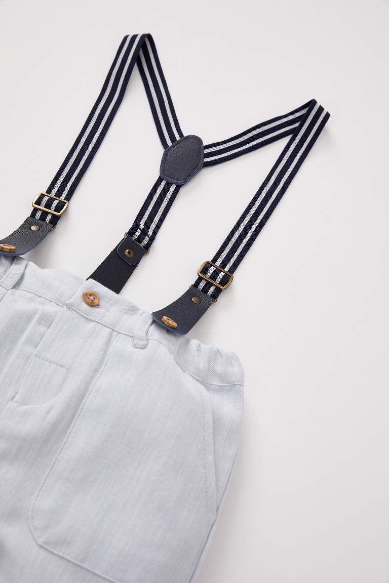 Baby Boy Regular Fit Trousers With Suspenders