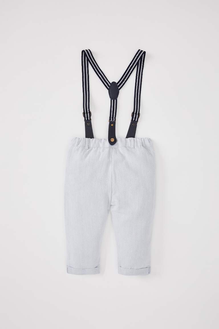 Baby Boy Regular Fit Trousers With Suspenders