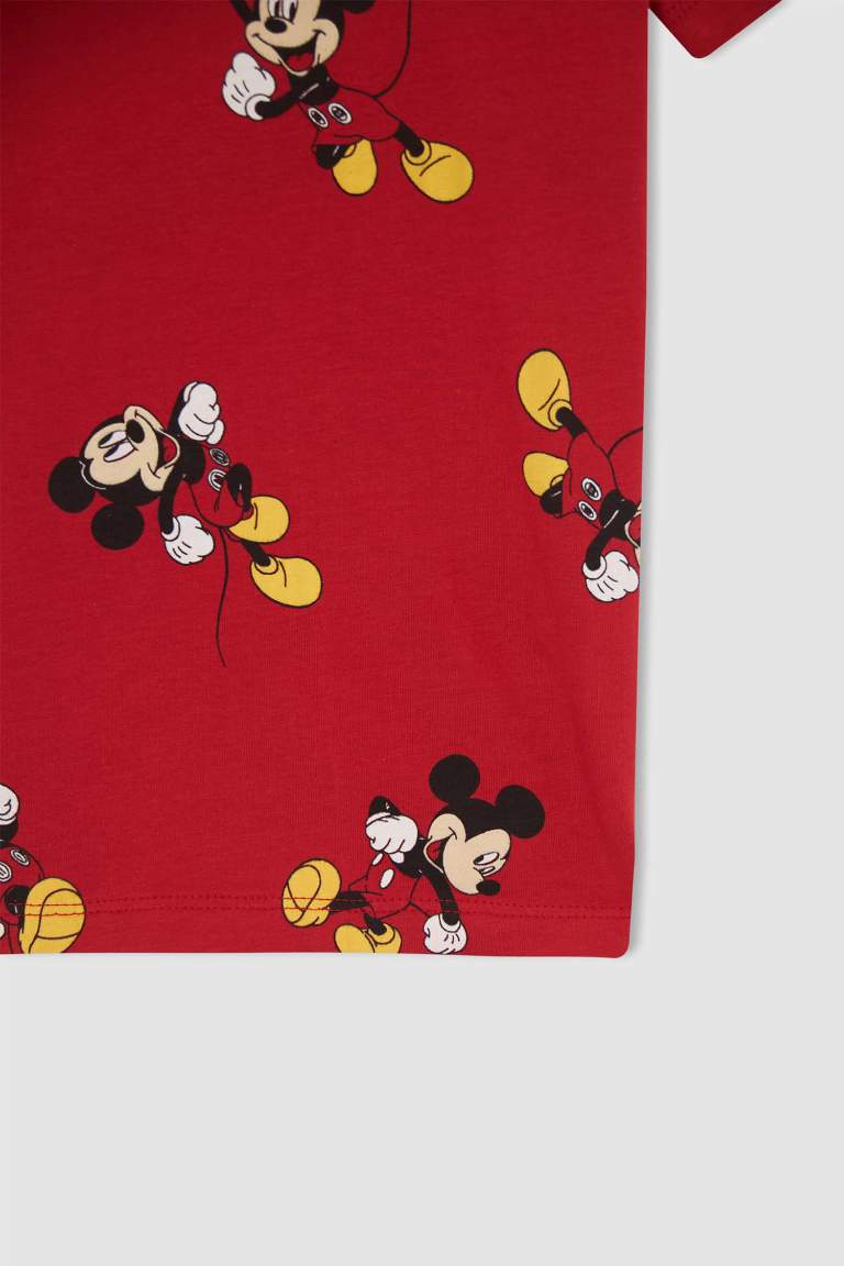 Erkek Çocuk Minnie Mouse Kısa Kollu Pamuklu Pijama Takım