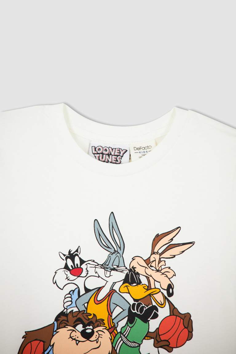 Boy Short Sleeve Looney Tunes Print Pyjama Set