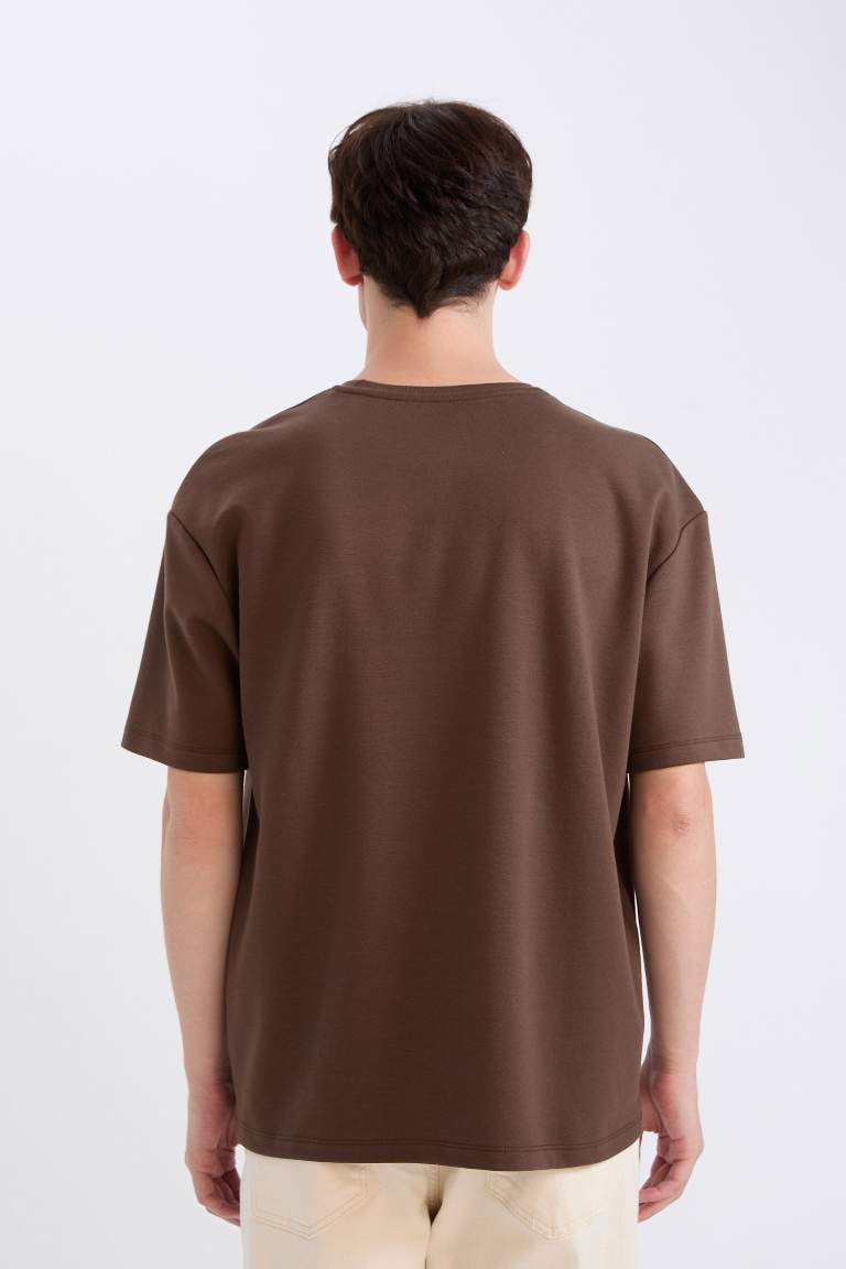 Oversize Fit Crew Neck Basic Short Sleeve T-Shirt