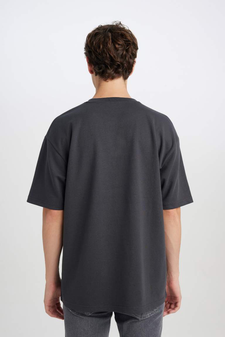 Oversize Fit Crew Neck Basic T-Shirt