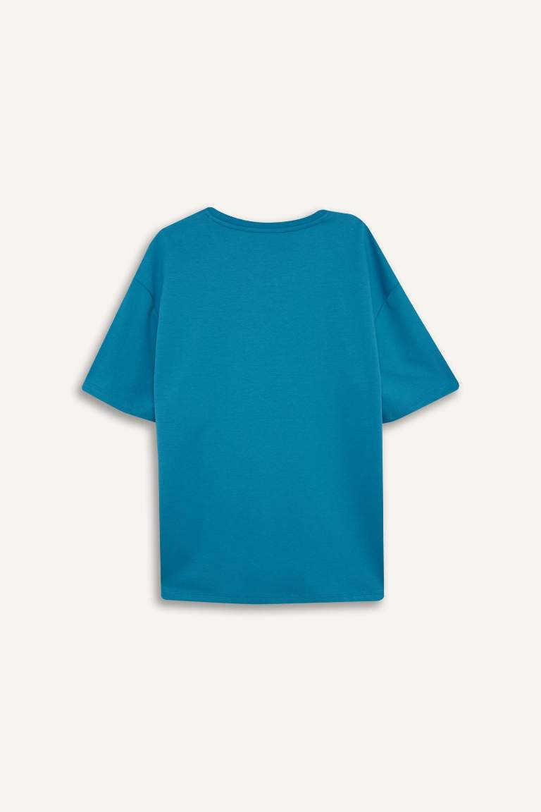 Oversize Fit Crew Neck Short Sleeve T-Shirt