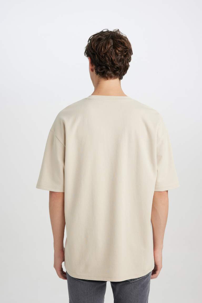 Oversize Fit Crew Neck Basic T-Shirt