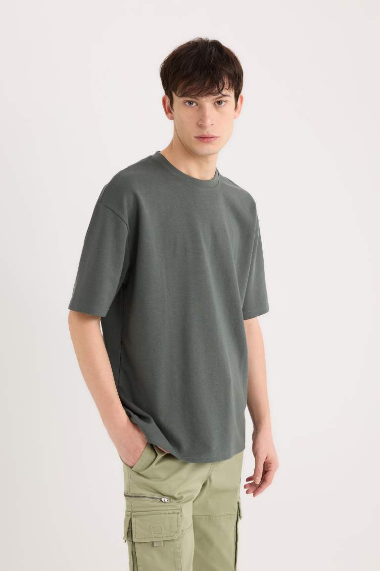 Oversize Fit Crew Neck T-Shirt