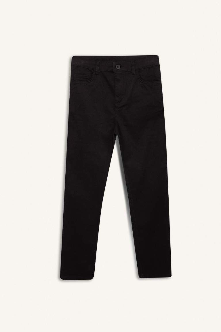 Boy Straight Leg Gabardine Trousers