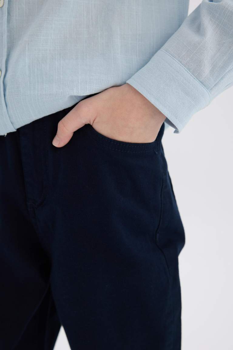 Pantalon Basique en Gabardine pour Garçons