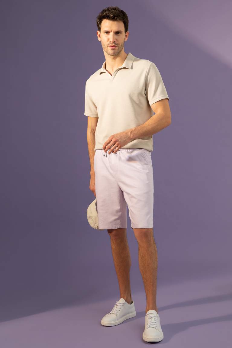 Regular Fit Cotton Bermuda