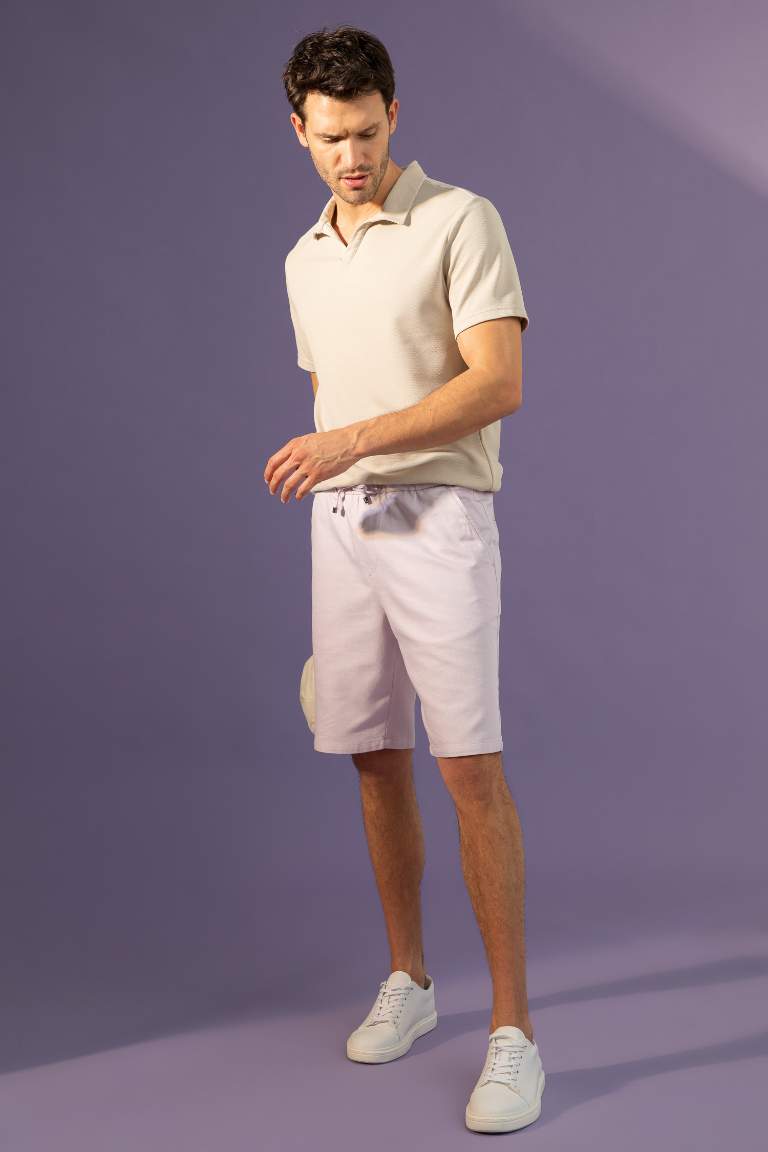 Regular Fit Cotton Bermuda