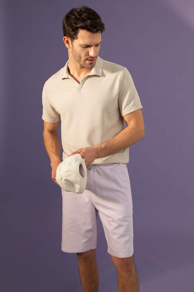 Regular Fit Cotton Bermuda