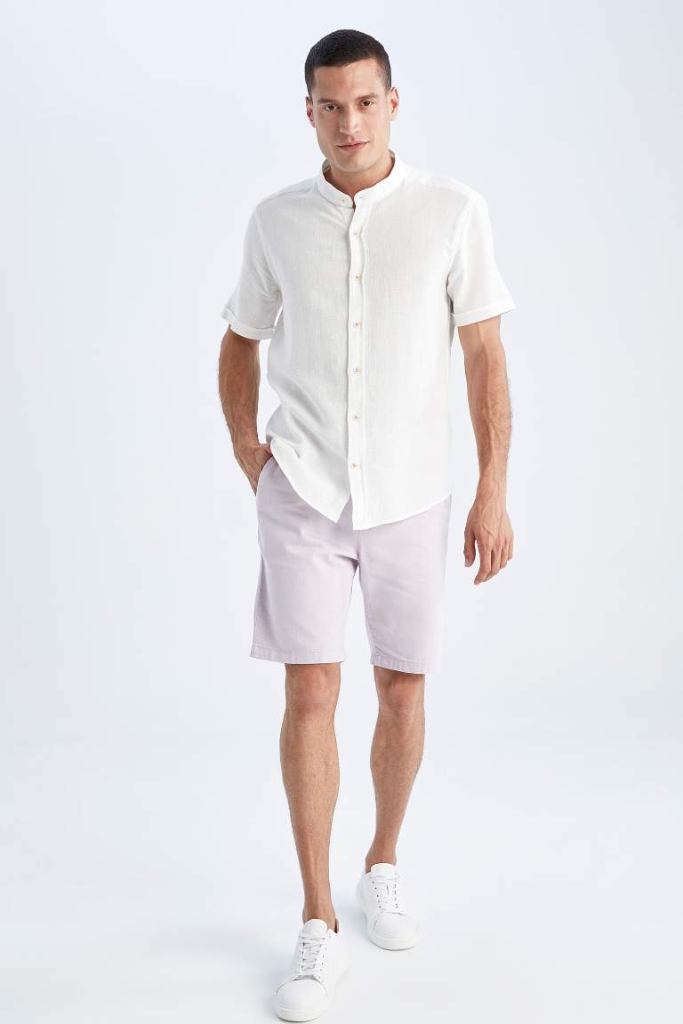 Regular Fit Cotton Bermuda