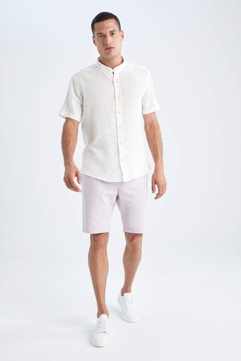 Regular Fit Cotton Bermuda