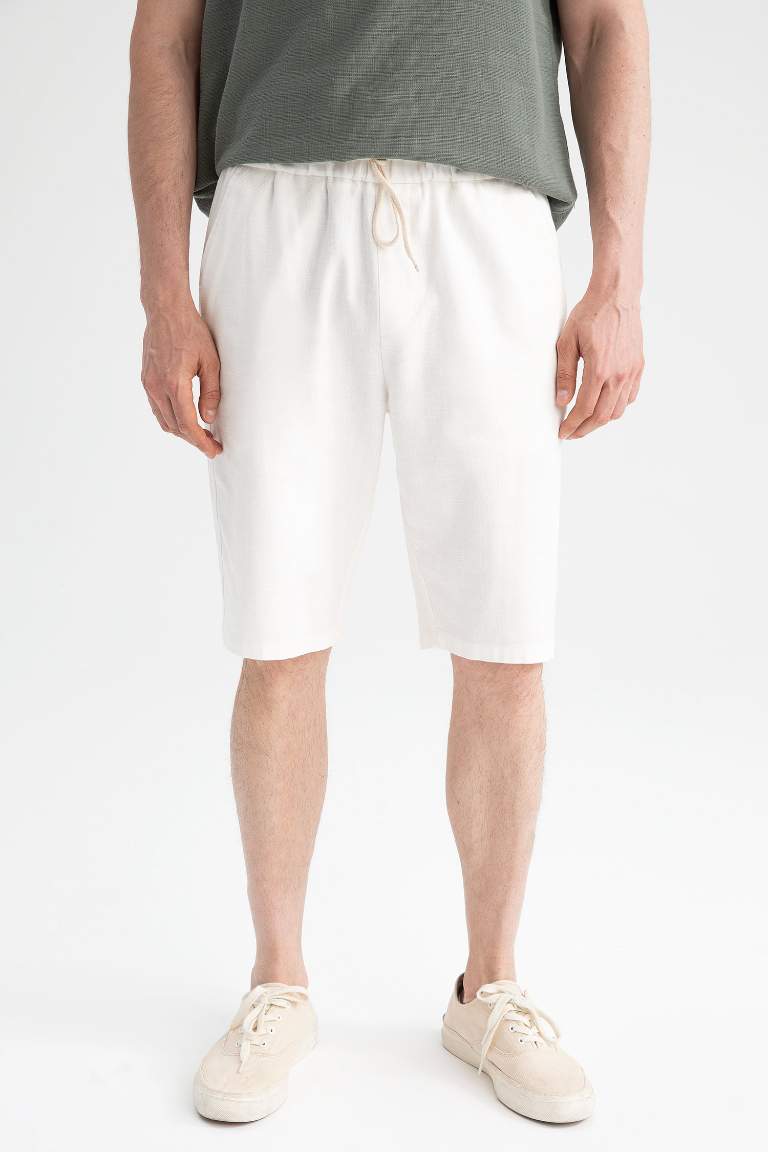 Regular Fit Cotton Bermuda Shorts