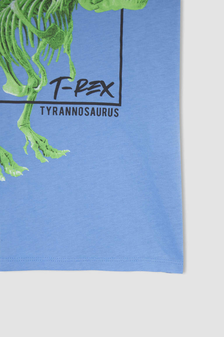 Комплект шорты и футболка с принтом динозавра для мальчиков