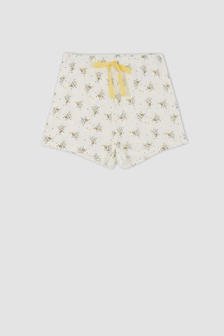 Fall in Love Regular Fit Bisiklet Yaka Kedi Baskılı Pamuklu Pijama Takım