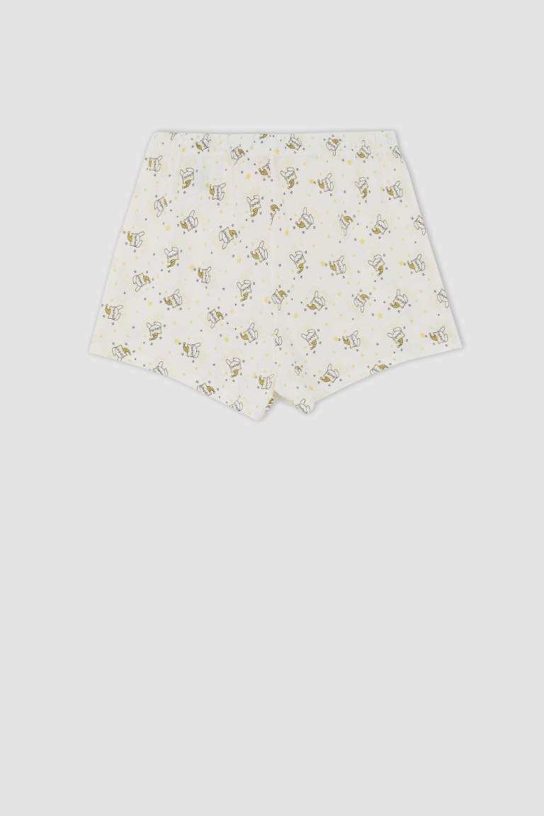Fall in Love Regular Fit Bisiklet Yaka Kedi Baskılı Pamuklu Pijama Takım