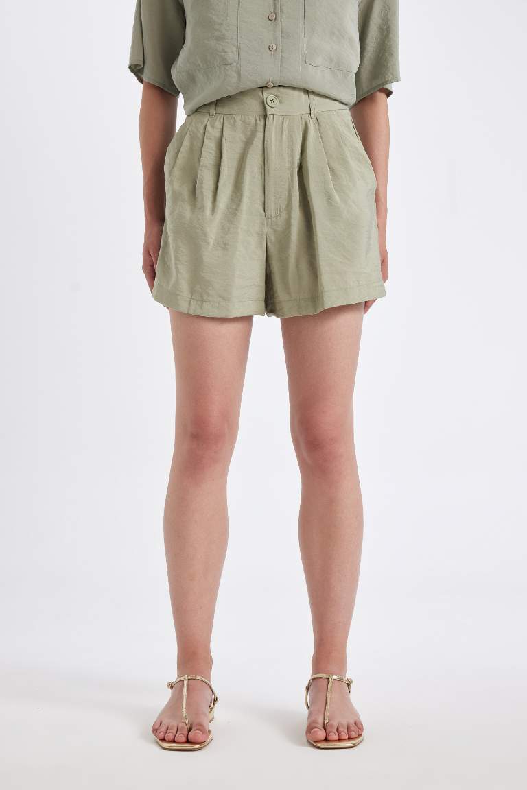 Regular Fit Normal Waist Short Leg Modal Shorts