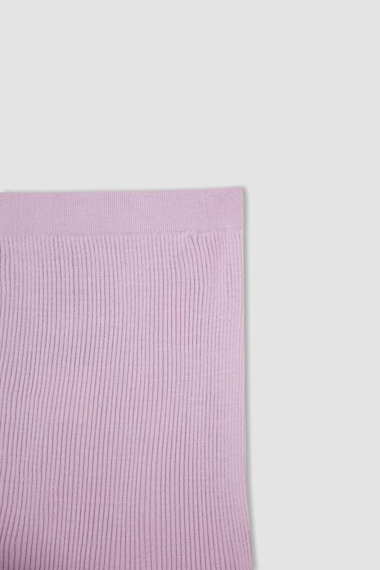 Coool Slim Fit Dar Kesim Triko Mini Etek