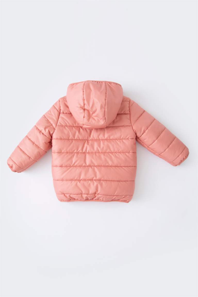 Pink BABY GIRL Baby Girl Hooded Fleece Lined Puffer Jacket 2494682
