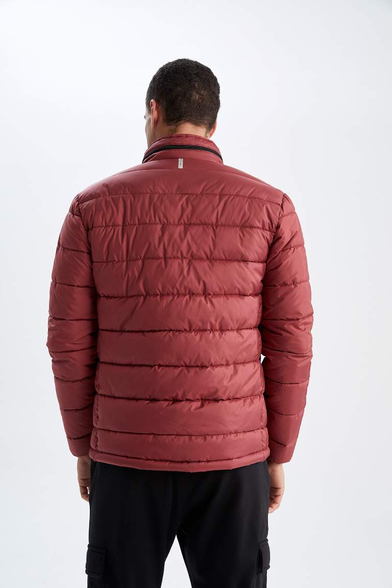 DeFactoFit Slim Fit Su İtici Rüzgar Geçirmez Şişme Mont