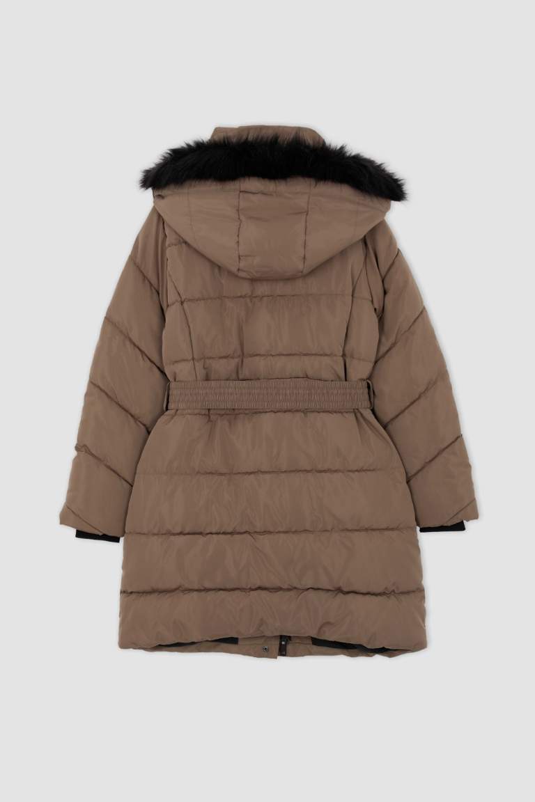 Isı Yalıtımlı Su İtici Kapüşonlu Şişme Mont Parka