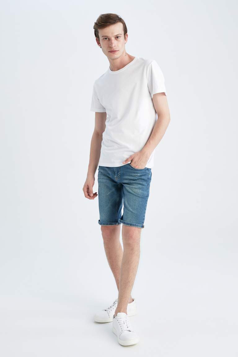 Skinny Fit Jean Bermuda