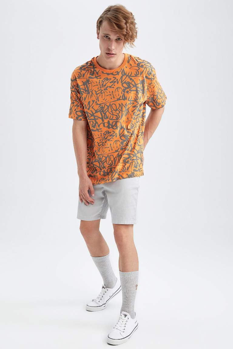 Boxy Fit Short Sleeve Printed T-Shirt
