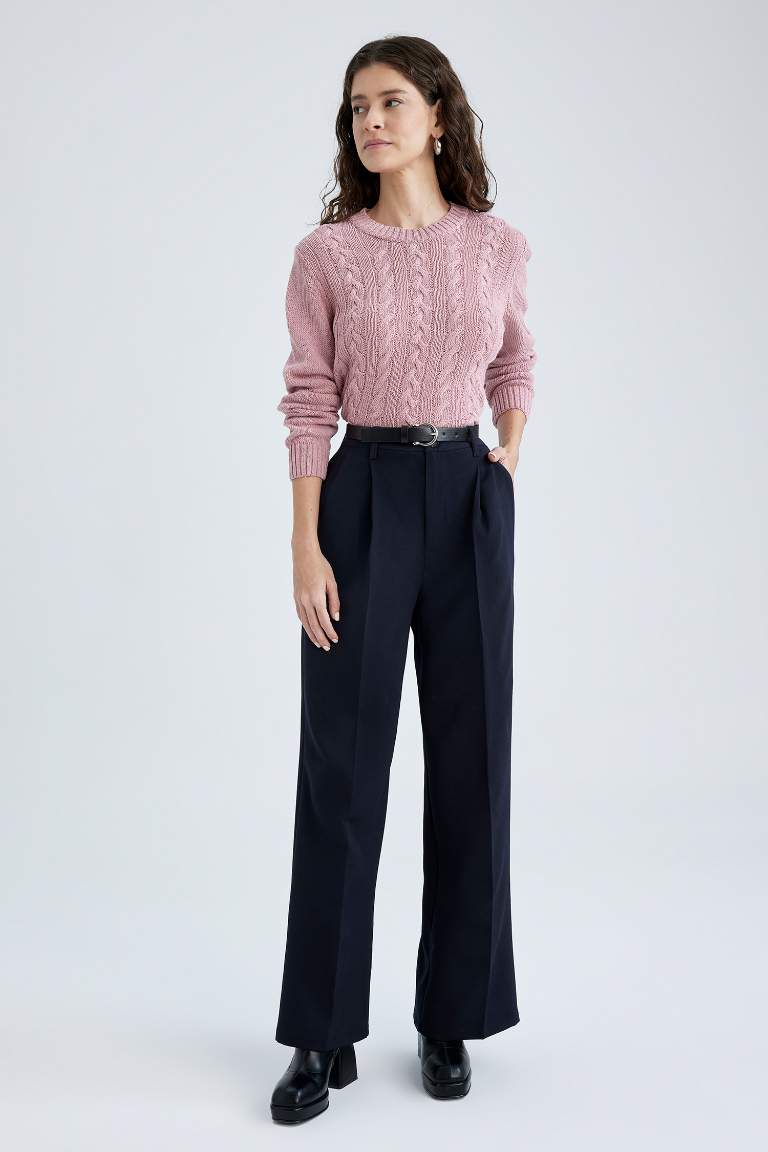 Regular Fit Bisiklet Yaka Kazak