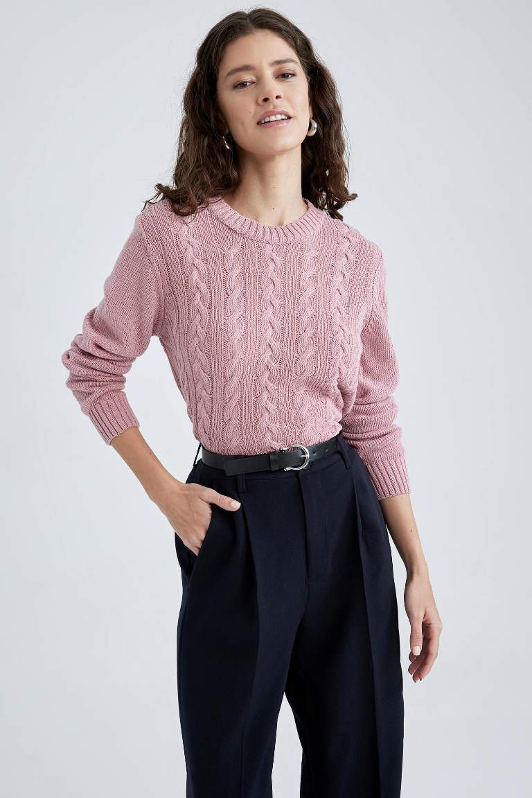 Regular Fit Bisiklet Yaka Kazak