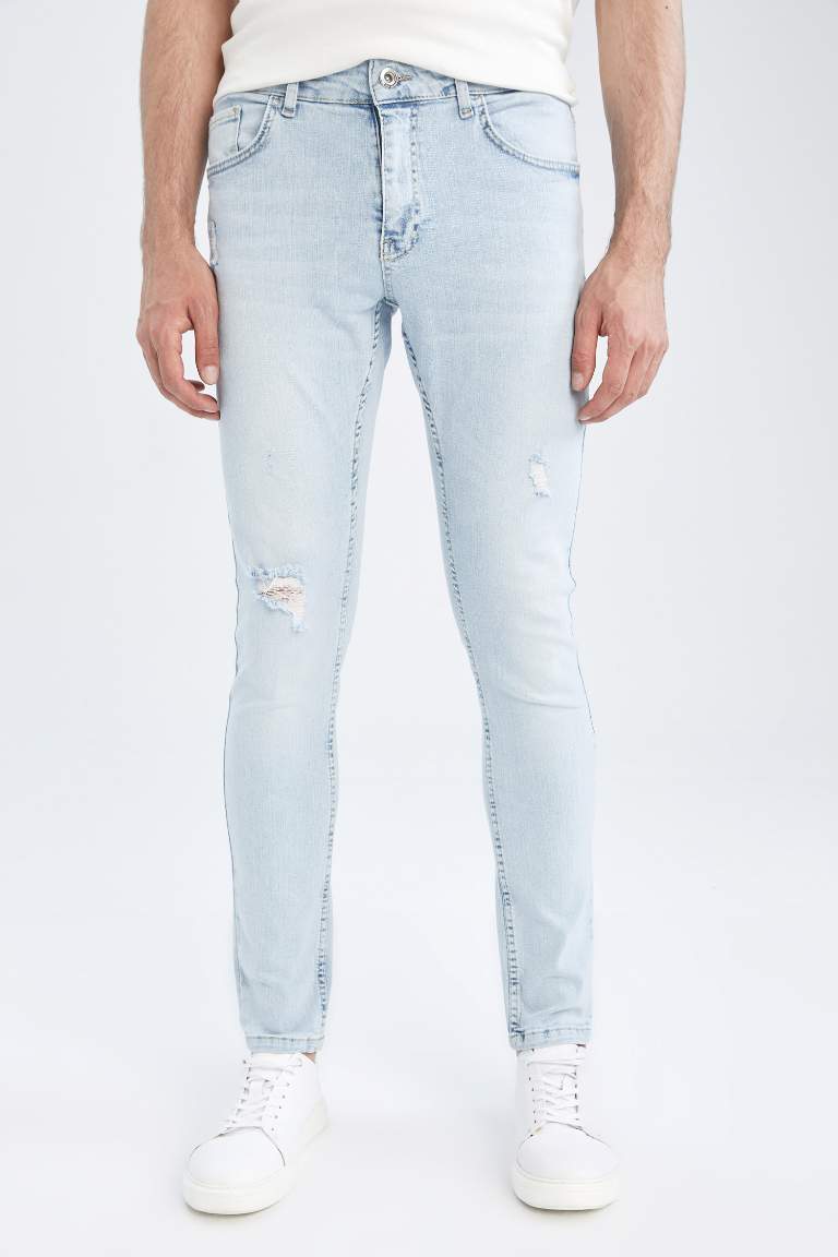 Skinny Comfort Fit Normal Waist Slim Leg Jeans