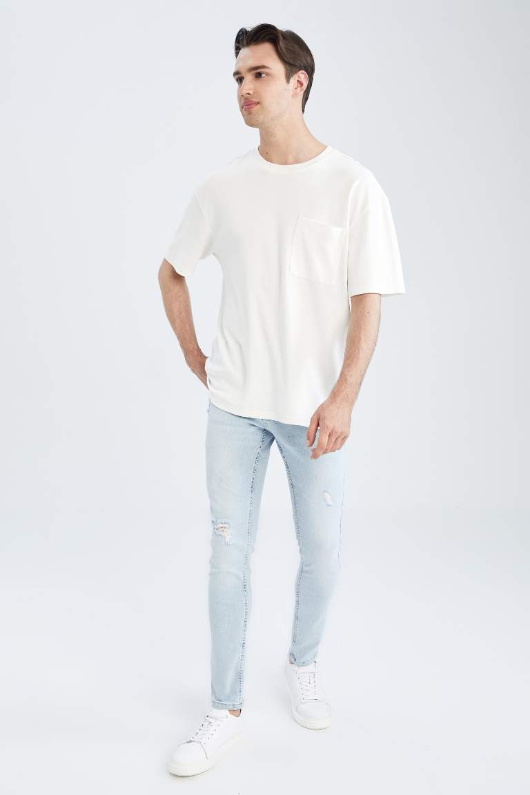 Skinny Comfort Fit Normal Waist Slim Leg Jeans